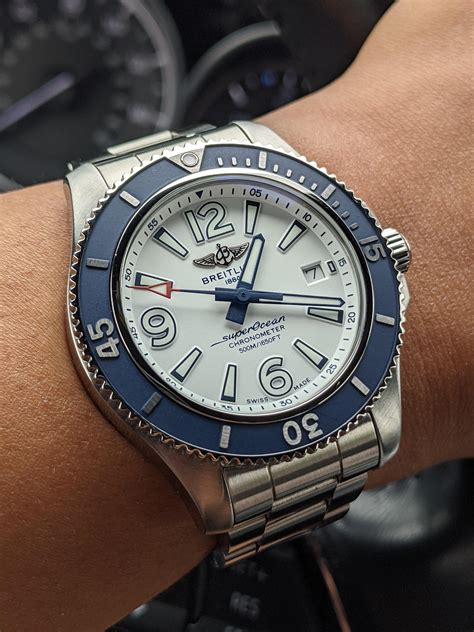 breitling ocean ebay|Breitling superocean 42 white dial.